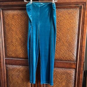 Chico's Rich Blue Velvet Trousers